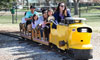 Children riding Idlewild train