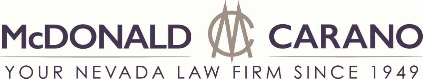 McDonald Carano Your Nevada Law Firm Since 1949 Logo