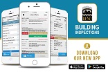 Download the Building Inspections App on the Google Play Store or iTunes App Store