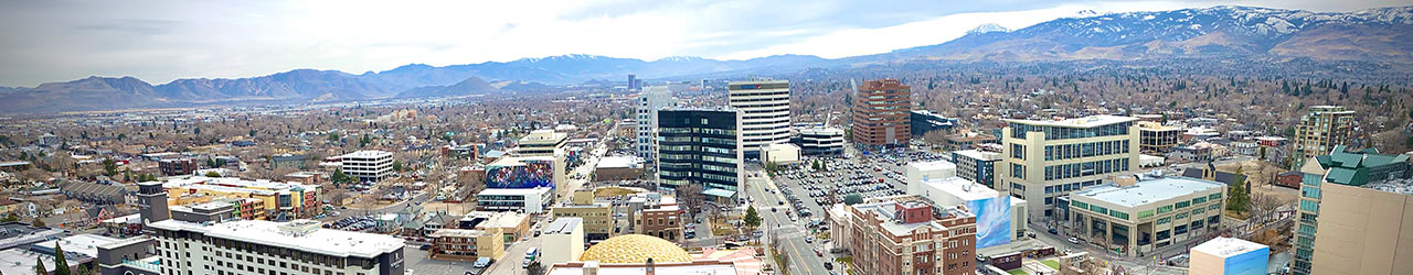 Broad view of the City of Reno