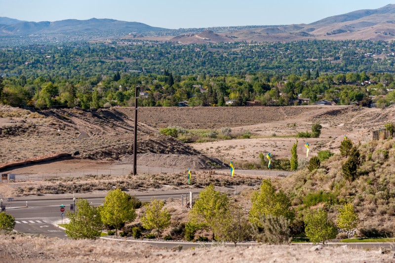 West Wash Dam and overview of Reno in the background