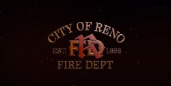 Reno Fire Department logo on black background