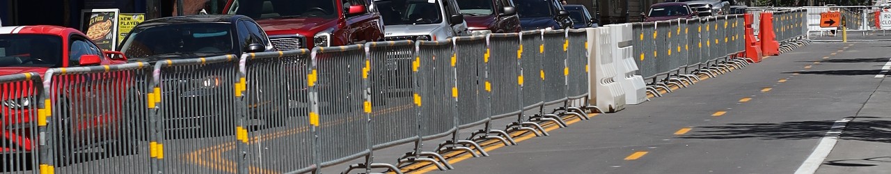 Two way cycle track on Virginia street