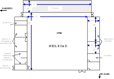 Neil Road Recreation Center Floorplan