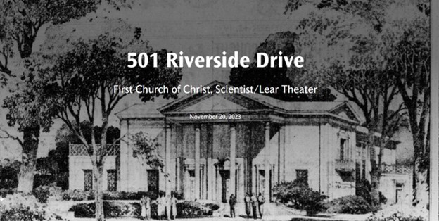 Lear Theater with address of 501 Riverside Dr