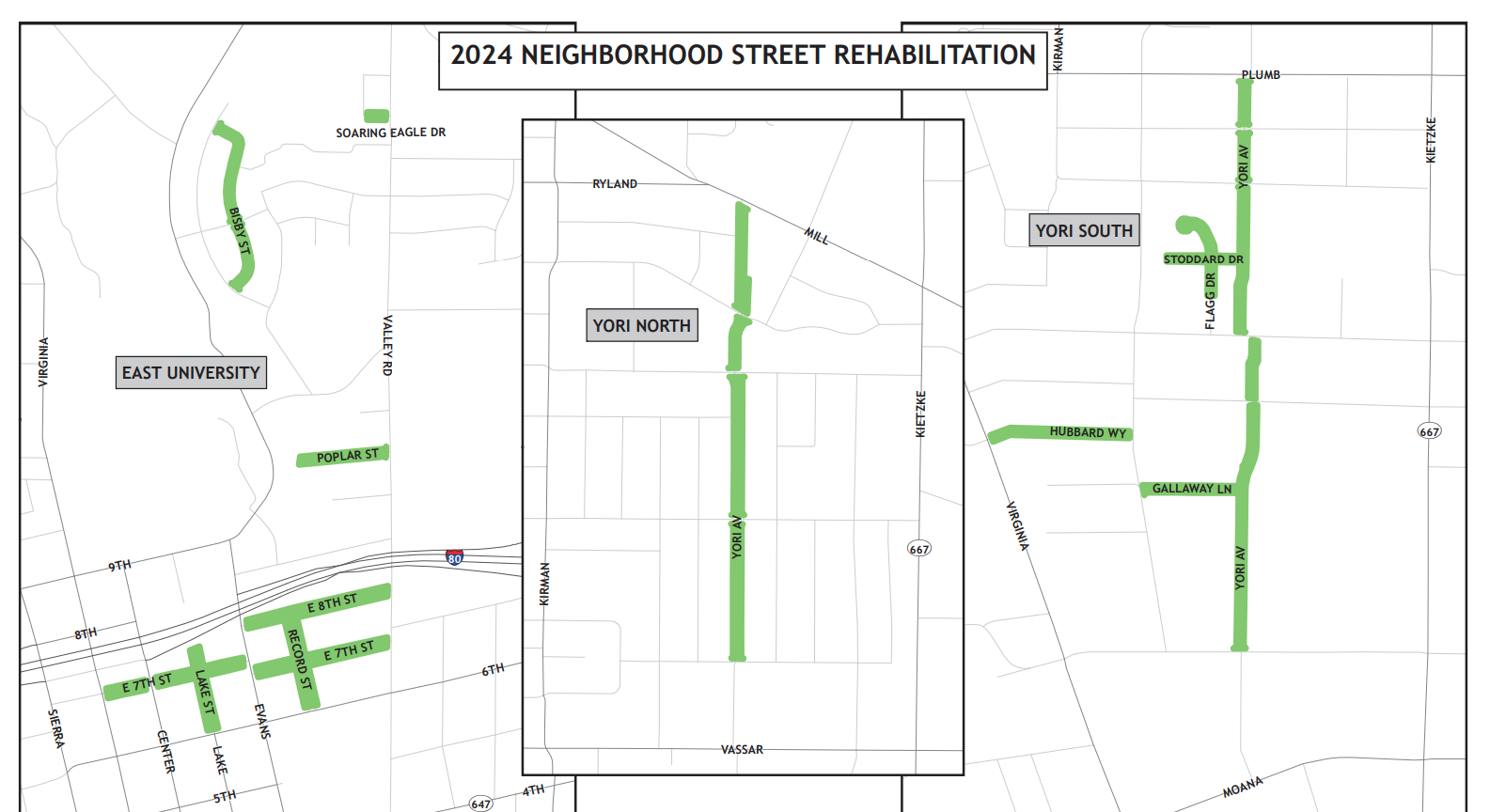 2024 street rehap map