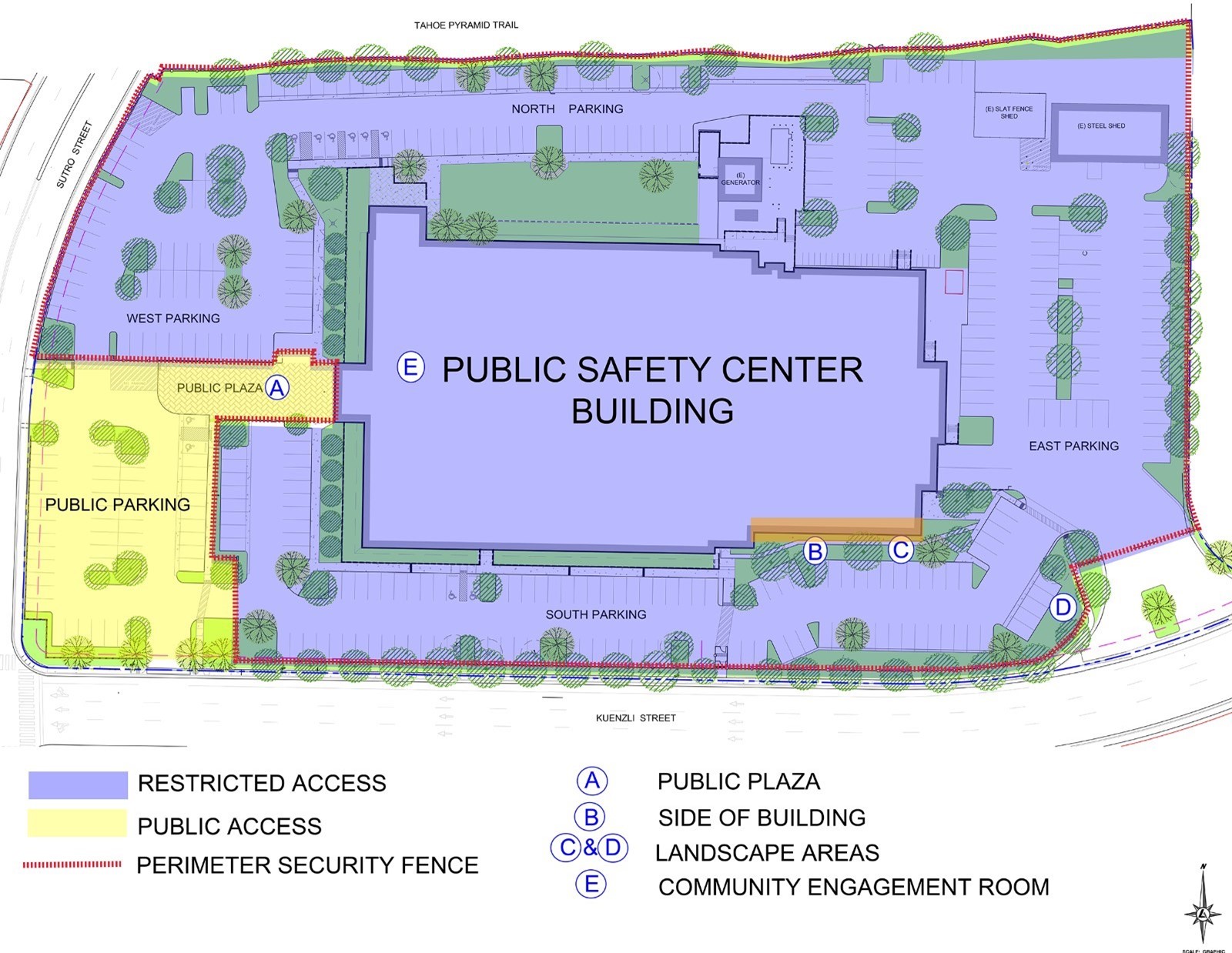 Schematic Map and Layout of Public Safety Center